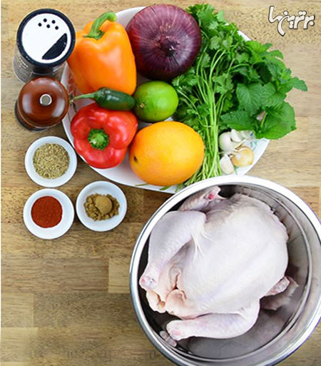 طرز تهیه مرغ کبابی کوبایی طرز تهیه مرغ کبابی کوبایی