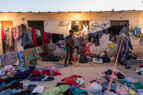 بخشی از بازارچه دار الصابرین بم. «دار الصابرین» لقبی است که مقام معظم رهبری پس از زلزله بم که چند ده هزار کشته، ۳۰ هزار مجروح و بیش از صدهزار نفر بی‌خانمان به جای گذاشت اطلاق کردند.