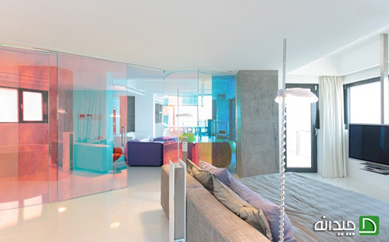دیوارهای شفاف، جداکننده های زیبا در خانه کوچک شما!