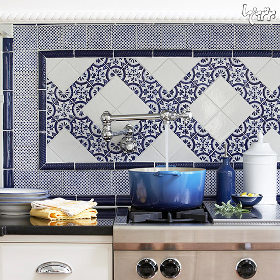 زیبایی دو چندان آشپزخانه با این کاشی ها زیبایی دو چندان آشپزخانه با این کاشی ها