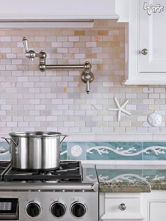 زیبایی دو چندان آشپزخانه با این کاشی ها زیبایی دو چندان آشپزخانه با این کاشی ها