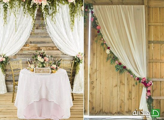 تزیین جایگاه عروس و داماد، ۳۰ ایده برای یک شروع عاشقانه!