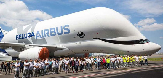 ایرباس هواپیمایی شبیه نهنگ سفید ساخت