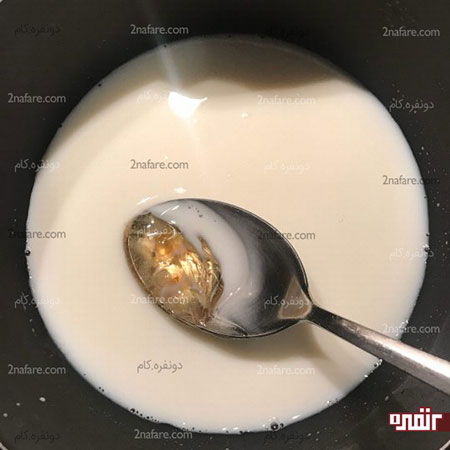 آموزش تصویری تهیه بستنی یخی هلو