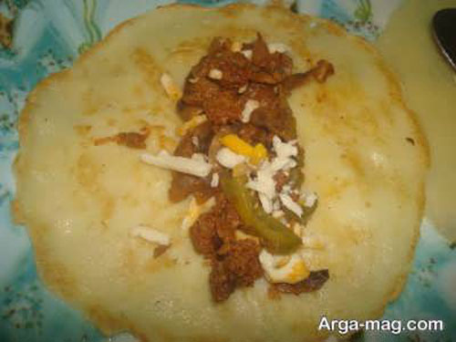 دستور پخت پنکیک گوشت لذیذ و خوشمزه