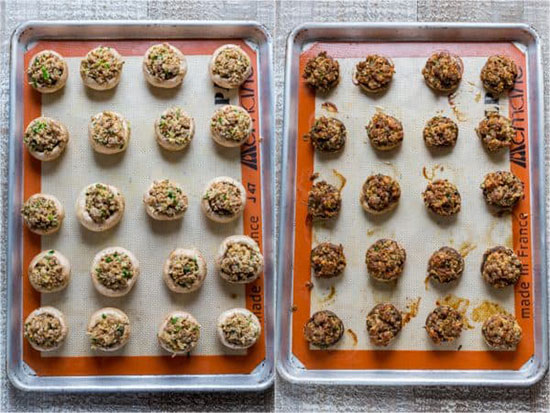 طرز تهیه قارچ شکم پر در فر، بدون روغن و بدون گلوتن