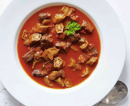 طرز تهيه خورش باميه:
