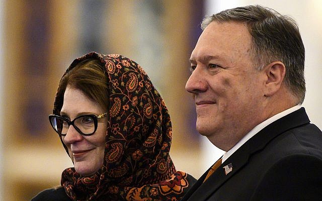 روسری ایرانی زن وزیر خارجه آمریکا