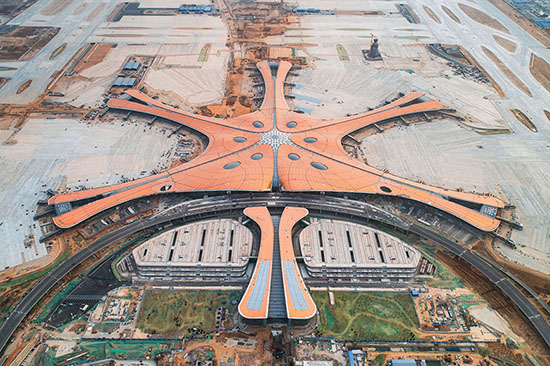 ساخت بزرگ‌ترین ترمینال هواپیمایی جهان در حومه پکن چین