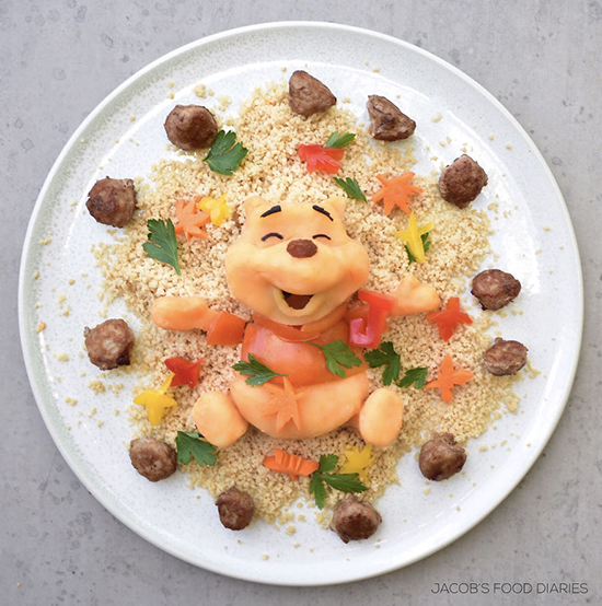 مادر ایرانی‌تباری که برای تشویق کودکانش برای خوردن غذای سالم، غذا‌ها را با هنرمندی به شکل شخصیت‌های کارتونی مورد علاقه‌شان درمی‌آورد