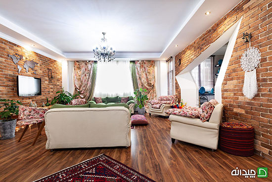 آجر دکوراتیو در دکوراسیون منزل، محفل گرم این خانواده سه نفره! آجر دکوراتیو در دکوراسیون منزل، محفل گرم این خانواده سه نفره!