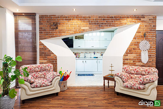 آجر دکوراتیو در دکوراسیون منزل، محفل گرم این خانواده سه نفره! آجر دکوراتیو در دکوراسیون منزل، محفل گرم این خانواده سه نفره!