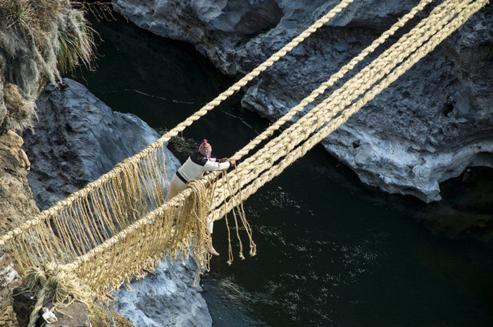 پلی بافته شده از جنس علف؛‌ آخرین بازمانده سبک پل‌سازی اینکاها