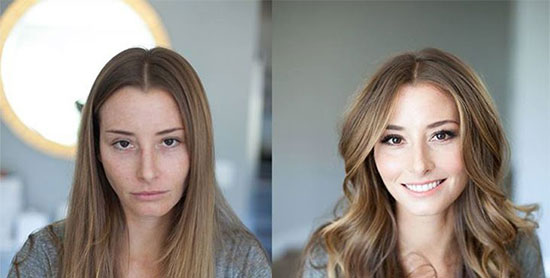 تصاویری از معجزه آرایش صورت در زیبایی زنان!