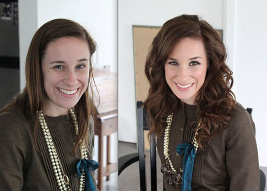 تصاویری از معجزه آرایش صورت در زیبایی زنان!