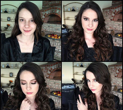 تصاویری از معجزه آرایش صورت در زیبایی زنان!