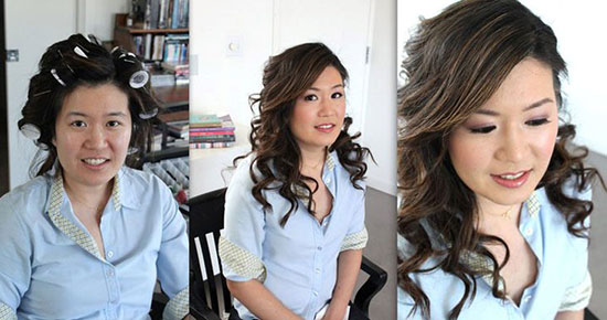 تصاویری از معجزه آرایش صورت در زیبایی زنان!