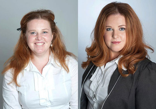 تصاویری از معجزه آرایش صورت در زیبایی زنان!