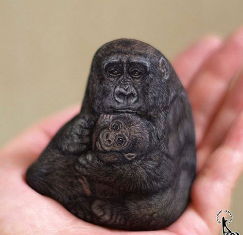 حیواناتی شگف آور که از رنگ آمیزی سنگ ها ایجاد شده اند. حیواناتی شگف آور که از رنگ آمیزی سنگ ها ایجاد شده اند.