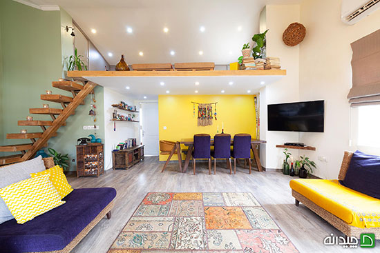 دکوراسیون خاص خانهی زیرشیروانی فرشته و فرزام را ببینید دکوراسیون خاص خانهی زیرشیروانی فرشته و فرزام را ببینید