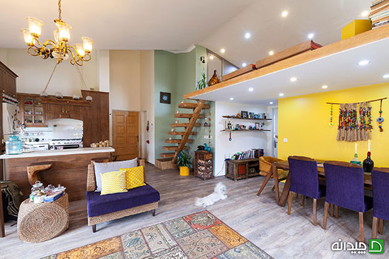 دکوراسیون خاص خانهی زیرشیروانی فرشته و فرزام را ببینید دکوراسیون خاص خانهی زیرشیروانی فرشته و فرزام را ببینید