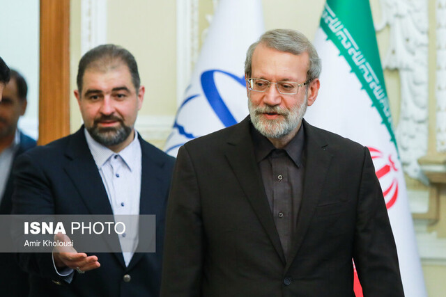 دیدار بشیر الحداد نائب رییس مجلس نمایندگان عراق با علی لاریجانی رییس مجلس شورای اسلامی