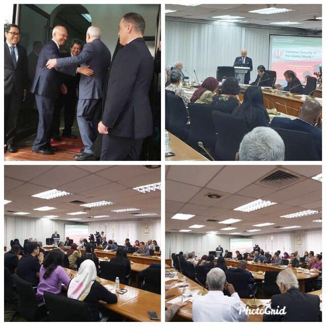 پاسخ ظریف به سوالات اساتید و اندیشمندان مالزیایی           ظریف در مالزی