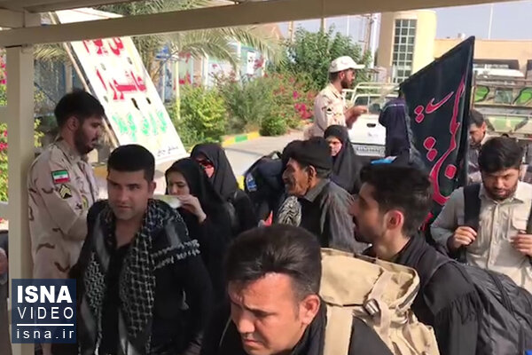 وضعیت تردد زائران اربعین در مرز خسروی