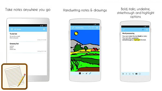 بهترین اپلیکیشن‌های اندروید برای یادداشت‌برداری