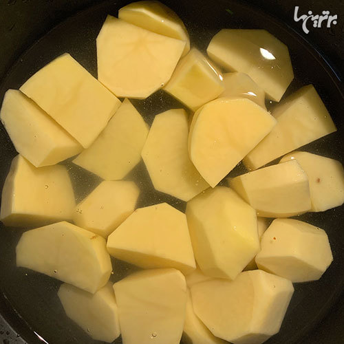 کسرول مرغ و پوره سیب زمینی