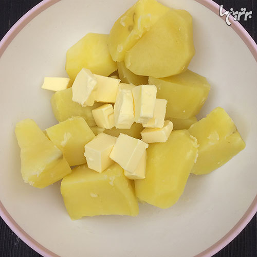 کسرول مرغ و پوره سیب زمینی