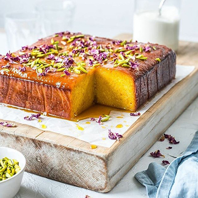 طرز تهیه کیک شربتی یا کیک باقلوا و فوت و فن پف کردن کیک شربتی