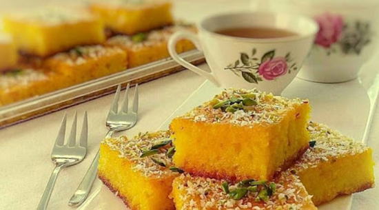 طرز تهیه کیک شربتی یا کیک باقلوا و فوت و فن پف کردن کیک شربتی