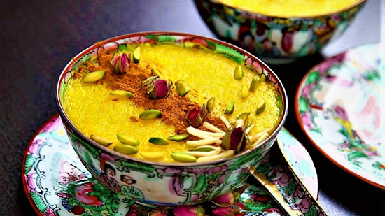 طرز تهیه شله زرد دسر خوشمزه و سنتی