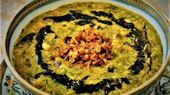 طرز تهیه‌ی آش گندم شیر کرمانی