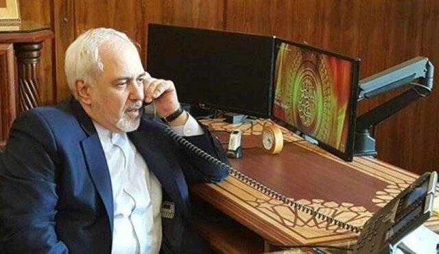 رایزنی ظریف با وزیر خارجه انگلیس