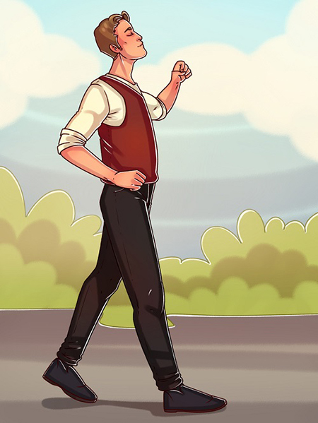 شخصیت شناسی براساس طرز راه رفتن! شخصیت شناسی براساس طرز راه رفتن!