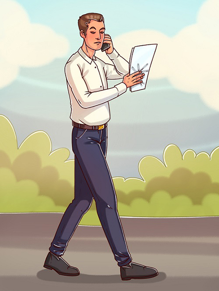 شخصیت شناسی براساس طرز راه رفتن! شخصیت شناسی براساس طرز راه رفتن!