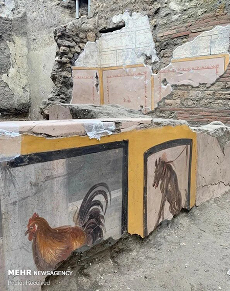 کشف اغذیه فروشی دو هزار ساله در رم باستان